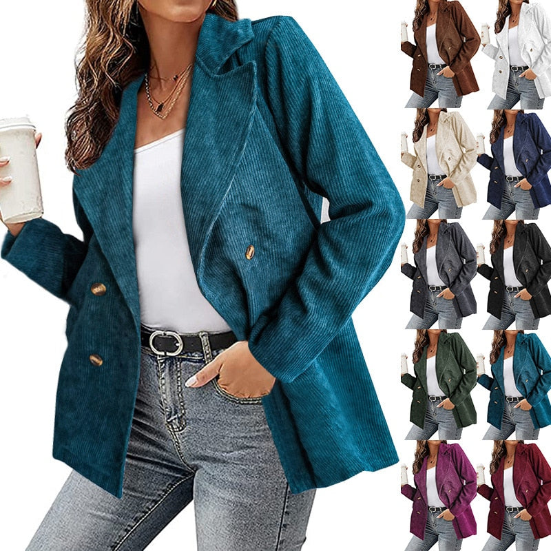 Effen blazer voor dames