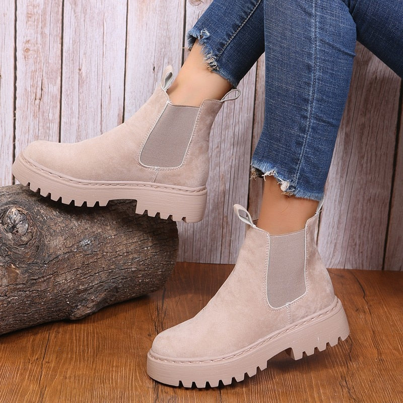 Suede boots voor dames