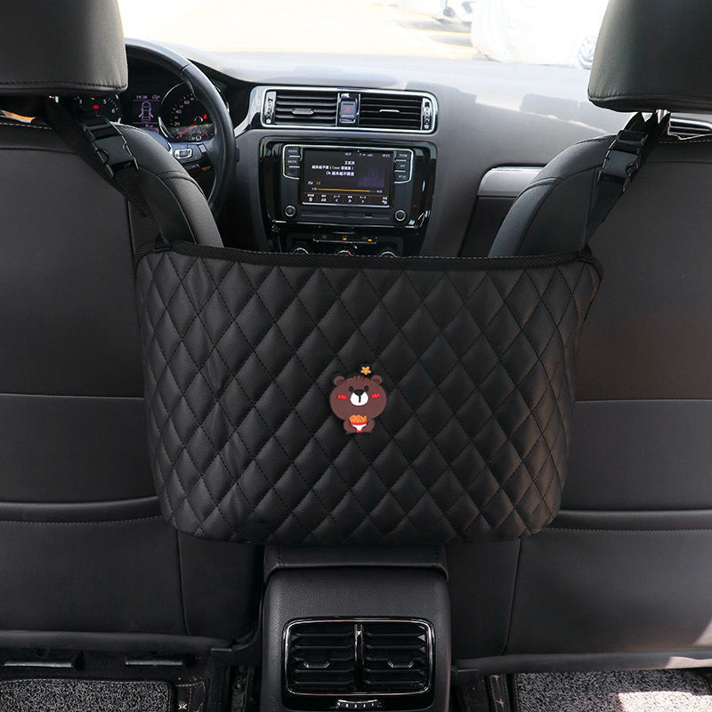 Opberghouder voor een tas in de auto