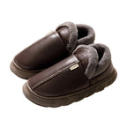 Warme winterpantoffels met imitatiebont