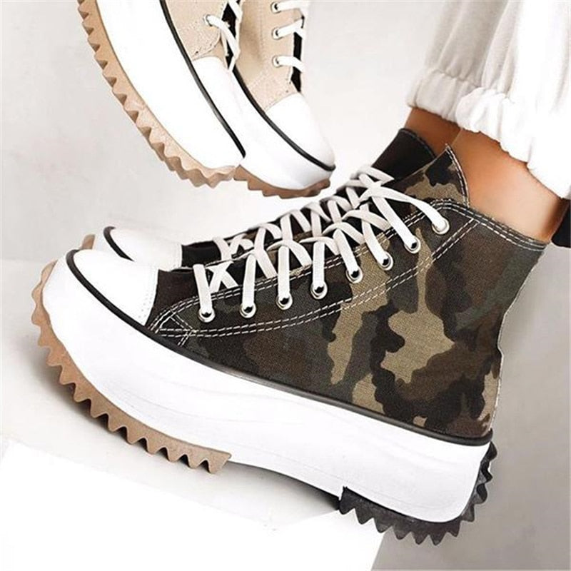 SarahsSneaks I canvas sneakers met zool