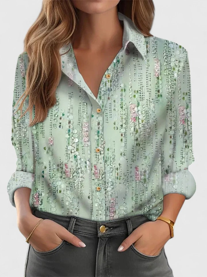 Najma | Losvallende blouse met lange mouwen