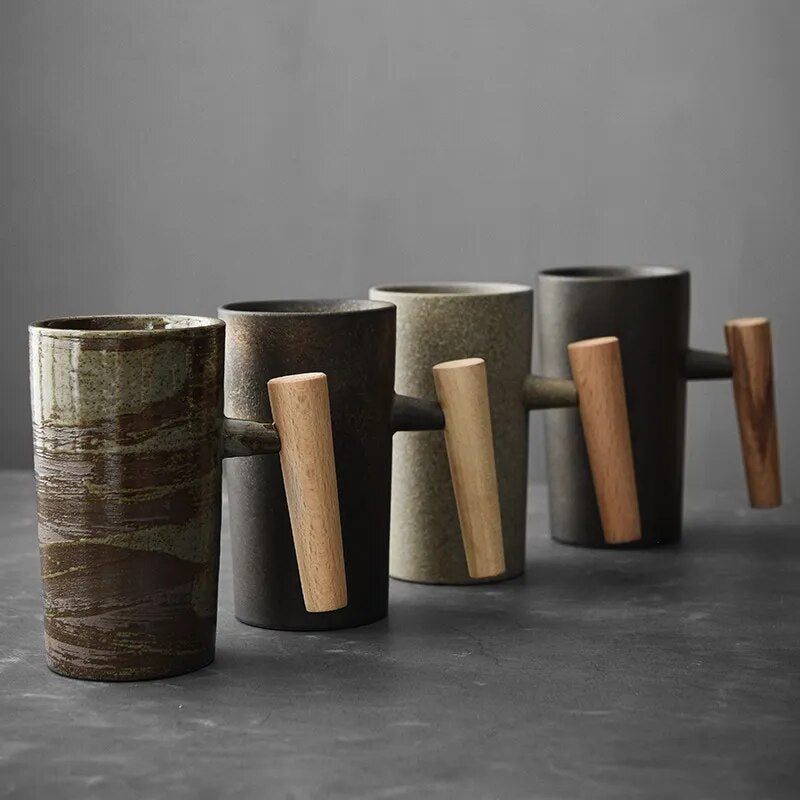 Nordic latte mokken met aards design