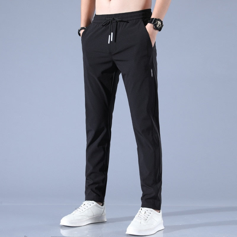 Regular-fit stretch broek voor heren