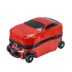 Harde kinderkoffer met auto ontwerp