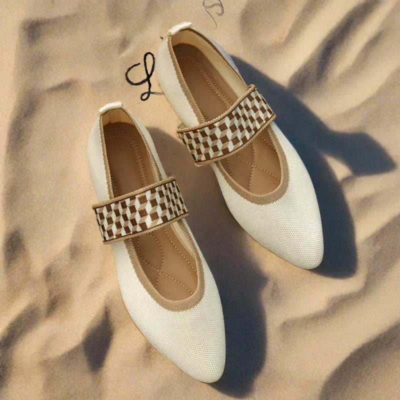 Dames zomerschoenen met spitse neus