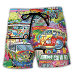 Heren zwemshort met graffiti print