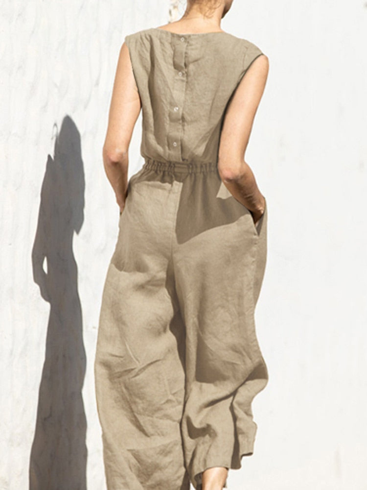 Sarah jumpsuit – linnen jumpsuit