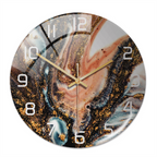 Wandklok met marmeren textuur