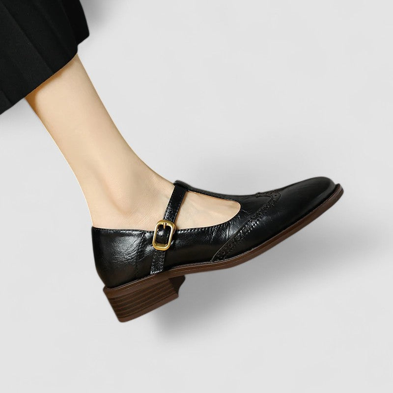 Mary Jane-schoenen met lage hak