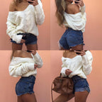 Oversized dames trui met lange mouwen