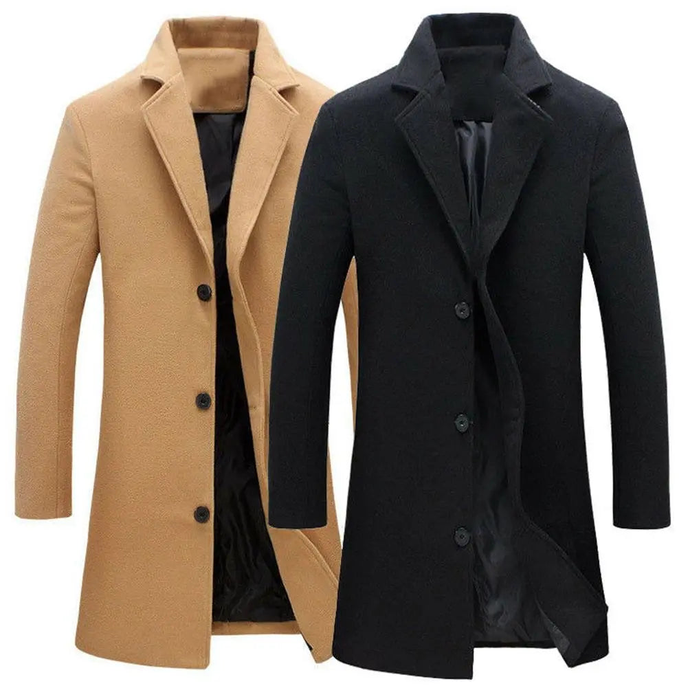 Wollen herenjas voor herfst en winter