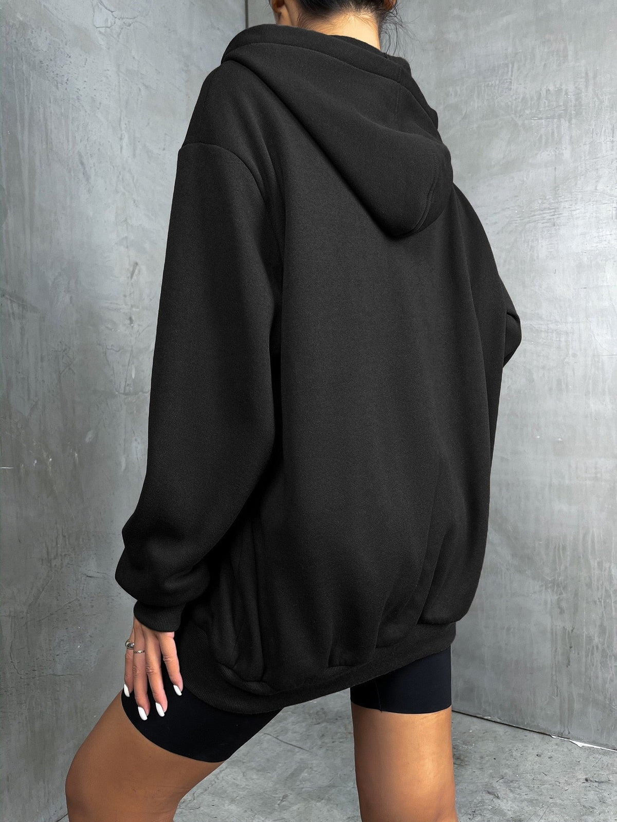 Vest met rits en hoodie voor dames