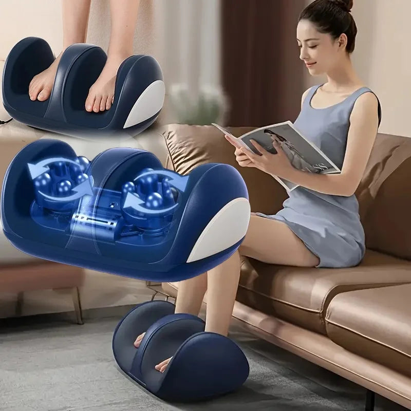 Extra grote elektrische shiatsu voet- en kuitmassager met verwarming
