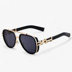 Oversized steampunk zonnebril met gepolariseerde glazen