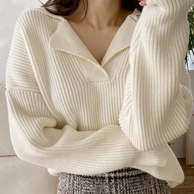 Wintertrui met V-hals Cozy — afbeelding 26
