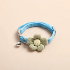 Verstelbare kattenhalsband met bloem