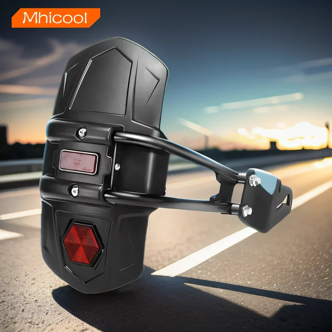 Universeel motorachterspatbord met reflector