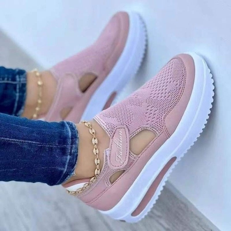 Ademende dames meshsneakers