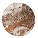 Wandklok met marmeren textuur — afbeelding 13