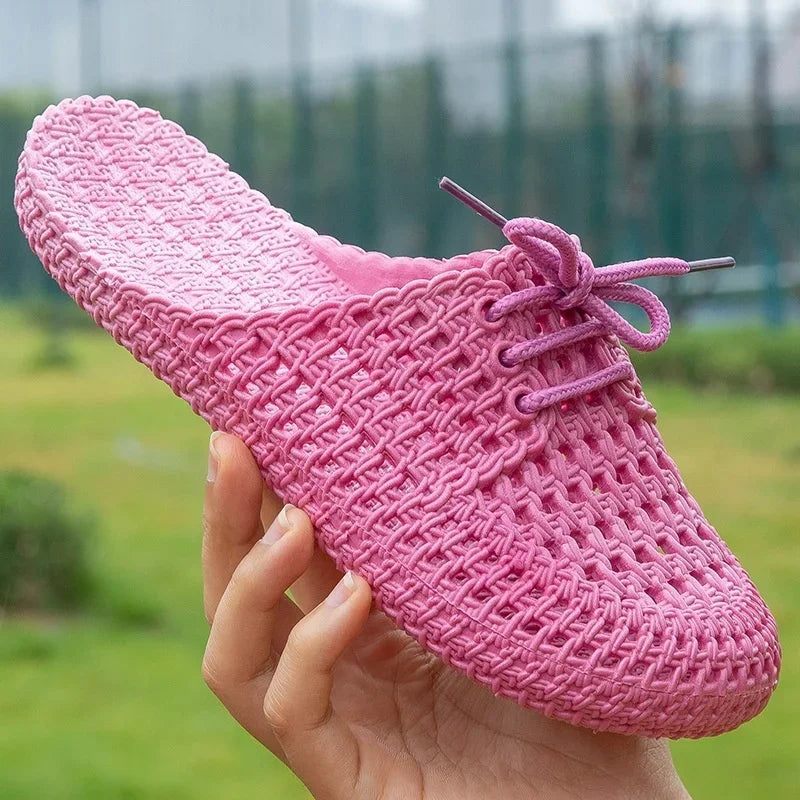 Ademende dames outdoor loafers met open tenen — afbeelding 15