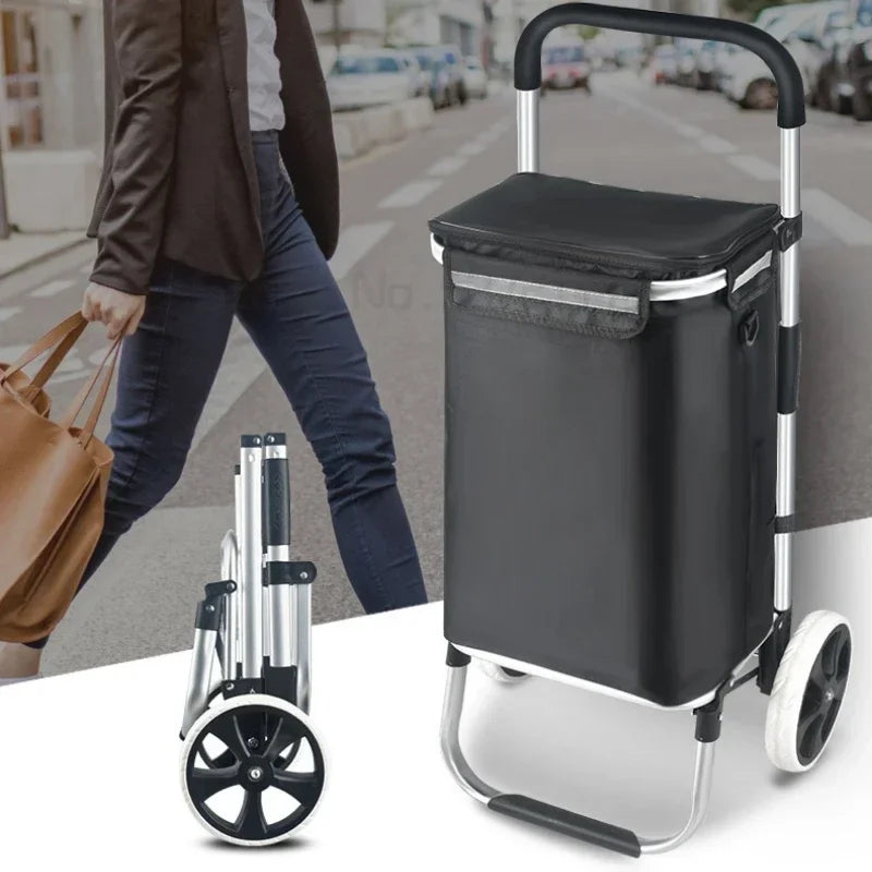 Grote capaciteit & vouwbare winkelwagen