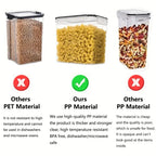 Keuken voedselopslag containers set 7 stuks BPA-vrij luchtdicht met labels