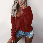 Oversized dames trui met lange mouwen