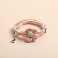Verstelbare kattenhalsband met bloem