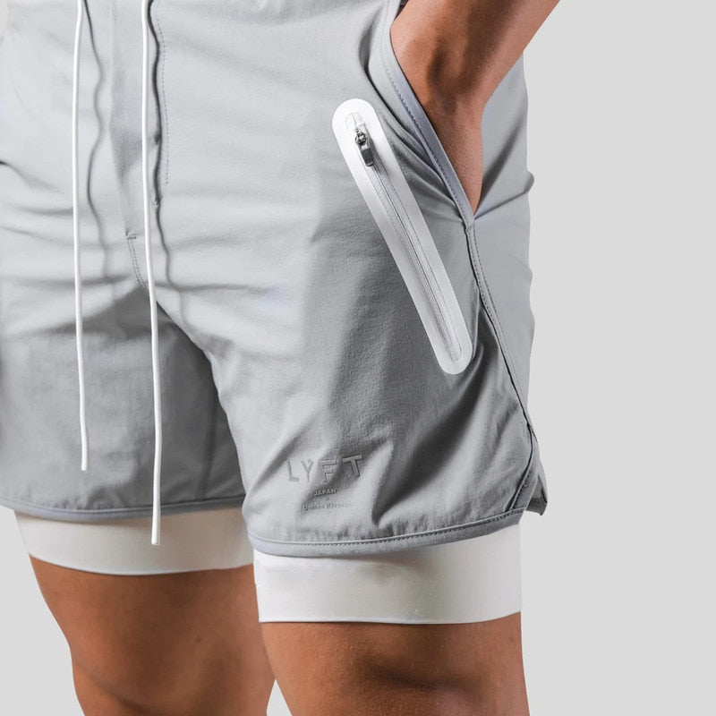 Berkan | 2-in-1 sportshort met binnen- en buitenzak
