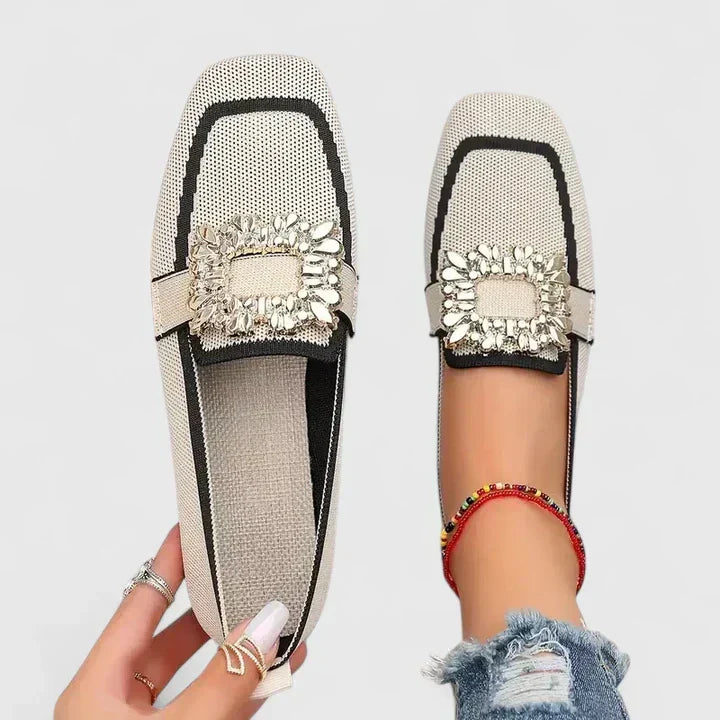 Damesloafers met gevoerde binnenzool en flexibele zool