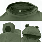 Frog sweater met hoodie voor dames