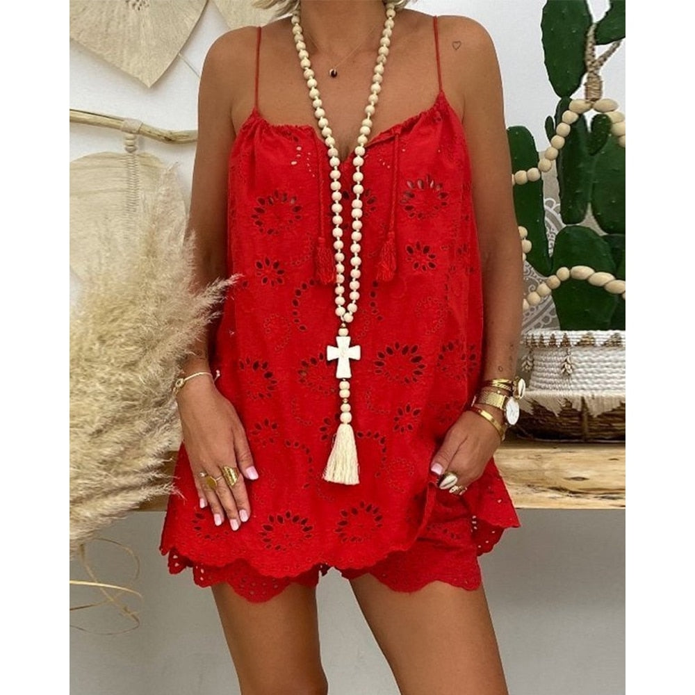 Nicole set – kanten twin set