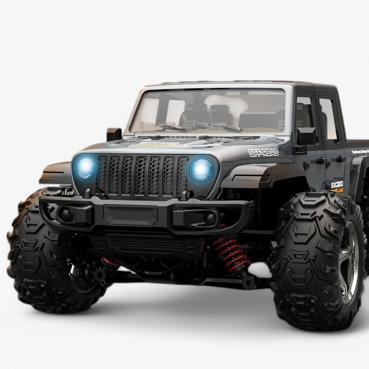 RC-offroadvoertuig met vierwielaandrijving
