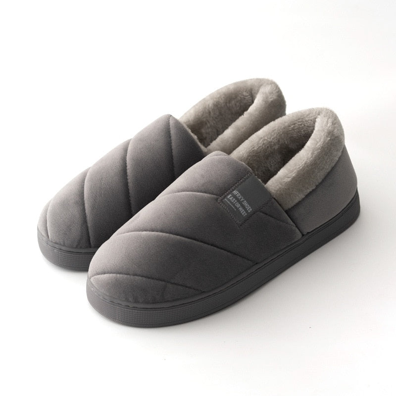 Warme winterpantoffels met imitatiebont