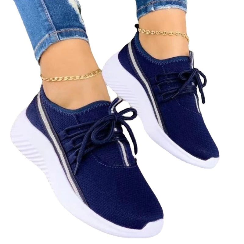 Sneakers met veters Vivian