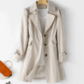 Middellange dames trenchcoat
