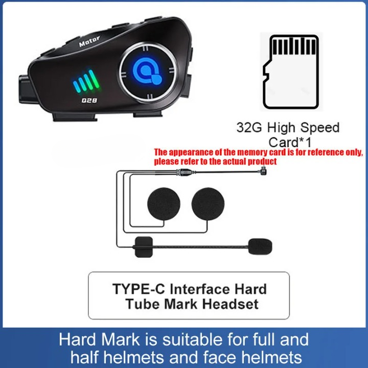 Bluetooth motorrijdershelm camera 1080P HD