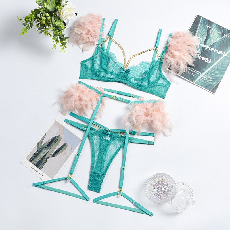 Mirella 3-delige lingerieset