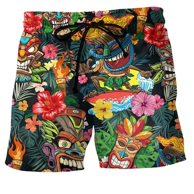 Heren zwemshort met graffiti print