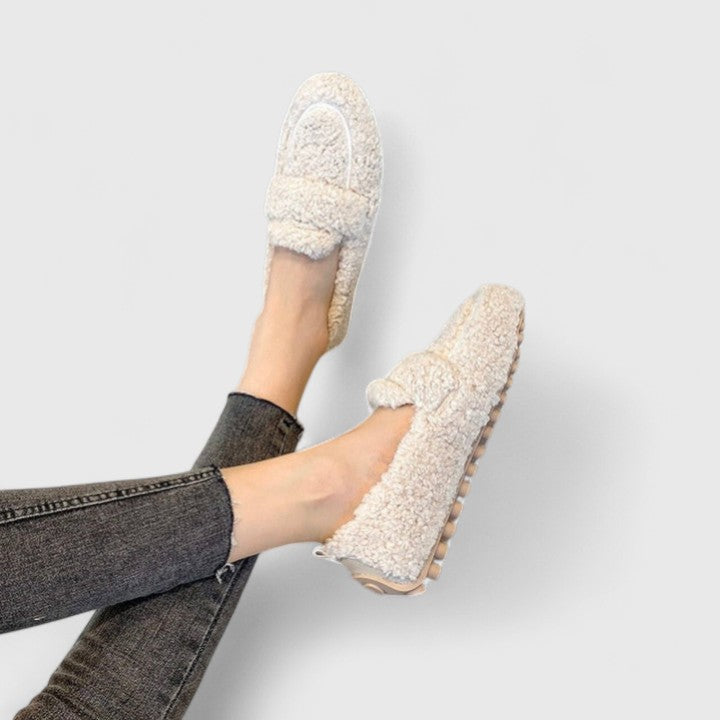 Damesloafers met rubberen zool