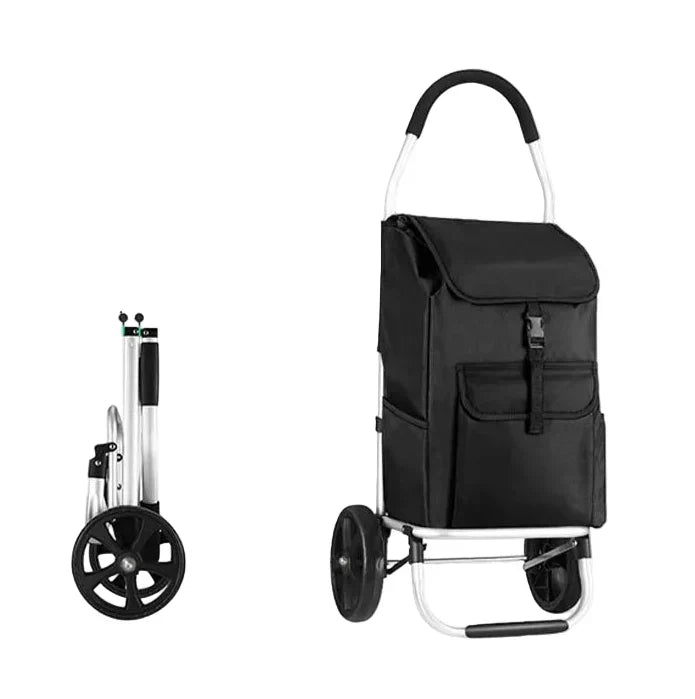 Vouwbare aluminium boodschappentrolley