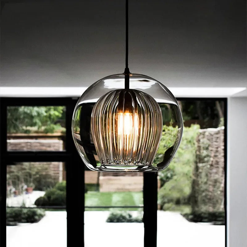Aluminium-Glas hanglamp
