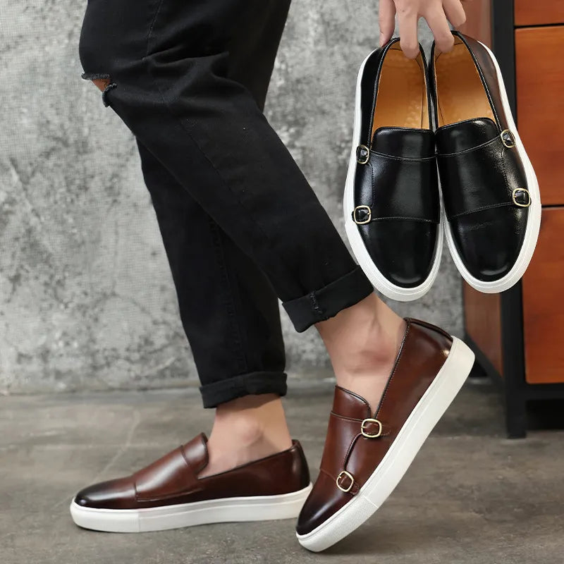 Leren schoenen voor heren met comfort