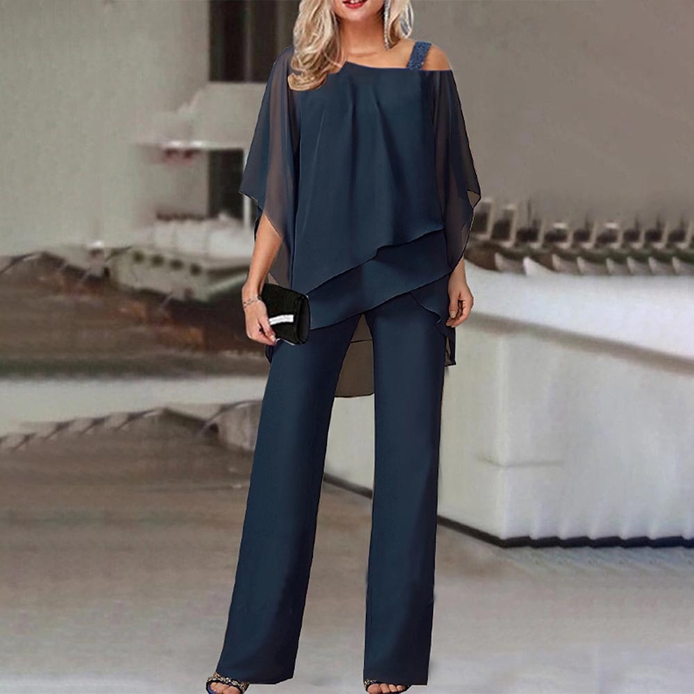 Tweedelige cold shoulder set voor dames