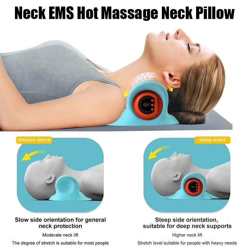 Elektrische cervicehals- en schoudermassageapparaat met traction ondersteuning