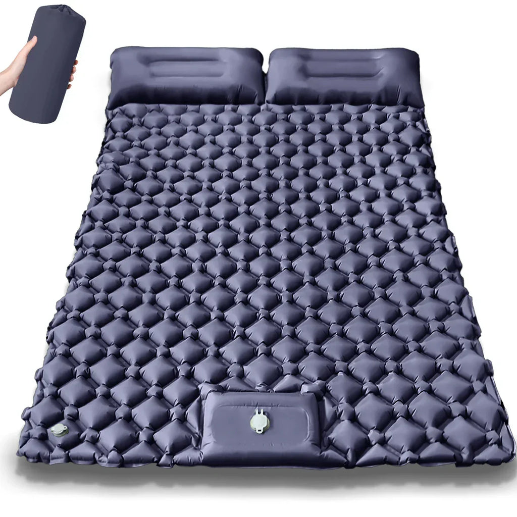 Extra-brede dubbele opblaasbare campingmatras