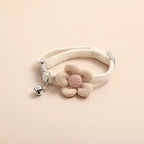 Verstelbare kattenhalsband met bloem
