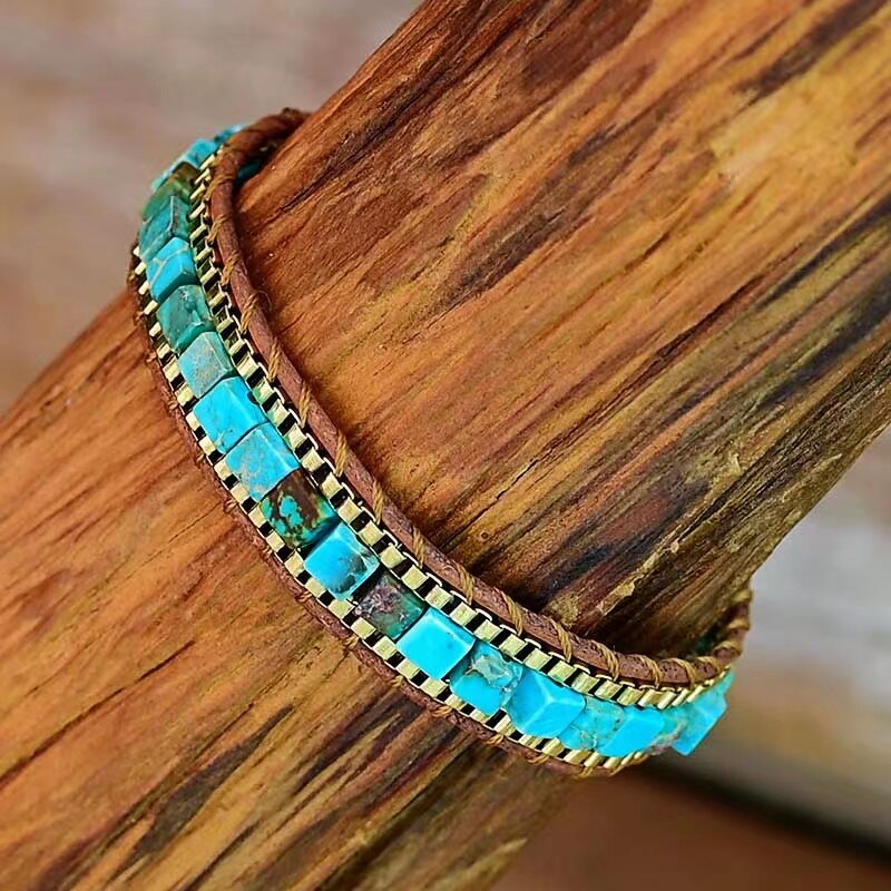 Keizersteen turkoois armband