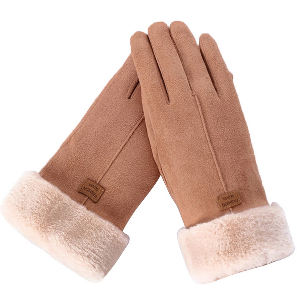 Furry handschoenen